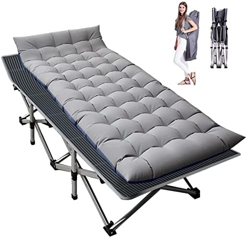LILYPELLE Folding Camping Cot, Extra Wide Heavy Duty Sleeping Cots by LILYPELLE