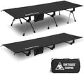 ONETIGRIS SUPRANUBIS Camping Cot, Height Adjustable with Cot Leg Extenders, Strong Support 330lbs, Lightweight Comfortable Folding Bed for Camping, Hiking, Travel, Truck, Beach, Office Nap by OneTigris