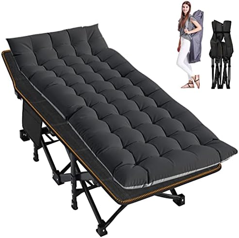 LILYPELLE Folding Camping Cot, Extra Wide Heavy Duty Sleeping Cots by LILYPELLE