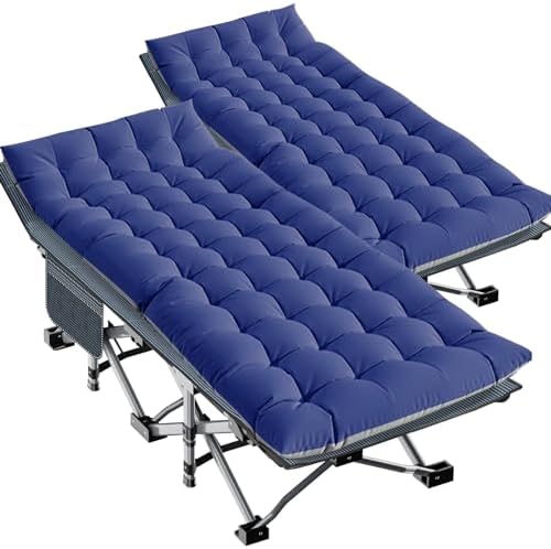 LILYPELLE Oversized XXL Folding Camping Cot, 32" Heavy Duty Sleeping Cots by LILYPELLE