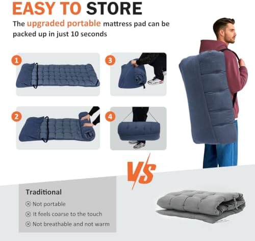 ATORPOK Camping Cot for Adults with Comfortable Cushion, Folding Bed - Image 3