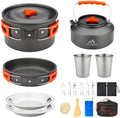 THTYBROS 17pcs Camping Cookware Mess Kit,for Camping,Backpacking,Picnic by THTYBROS