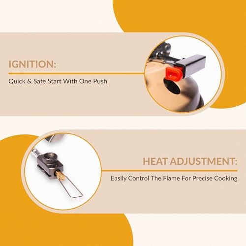 Roamix 54,500 BTU Multi-Fuel Portable Camping Stove – 16,000W Collapsible Windproof Burner with Fuel Canister Adapter & Carrying Case for Outdoor Cooking, Backpacking & Emergency Use - Image 4
