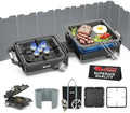 ARTFLAMM 29000 BTU 2 Burner Camping Stove with Windshield, Propane Camp Stove, Portable Folding Gas Stove, Camping Essentials Gear Includes Frying Pan, Coffee Stand & Carry Bag fathersdaygift by ARTFLAMMPropaneTorch