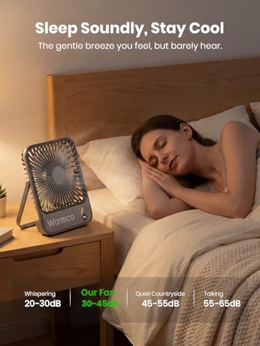 Warmco D3 10000mAh Portable Travel Fan, 7-inch Wide, Up to 24H Runtime - Image 4