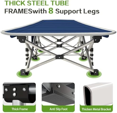 COLMERD Camping Cot with Comfortable Pad, Sleeping Cots for Adults - Image 4