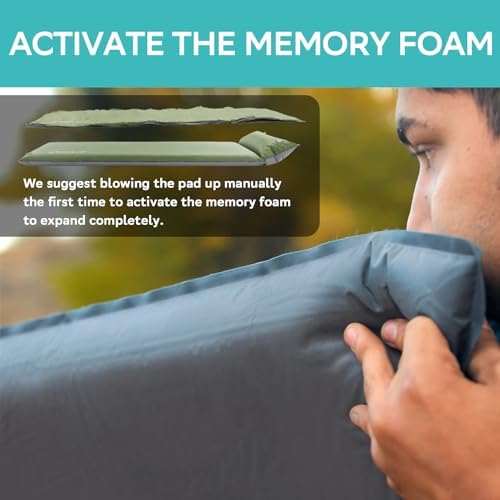 Clostnature 3in Lightweight Self Inflating Sleeping Pad for Camping - Image 3