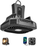 Odoland Camping Fan with LED Lantern, 40H Rechargeable Portable Tent Fan by Odoland