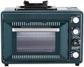 VEVOR Outdoor Camping Oven, 2-in-1 Portable Gas Camping Stove Oven Combo, Adjustable Fire, 60-Minute Timer, Windproof, for Camping Backyard Picnic Outdoor Cooking, Universal Butane Canister Compatible by VEVOR