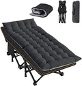 ABORON Camping Cot for Adult 28" Extra Wide, Heavy-Duty 1200D Oxford Cot for Sleeping, Portable Folding Camp Bed with Mat & Carry Bag by ABORON