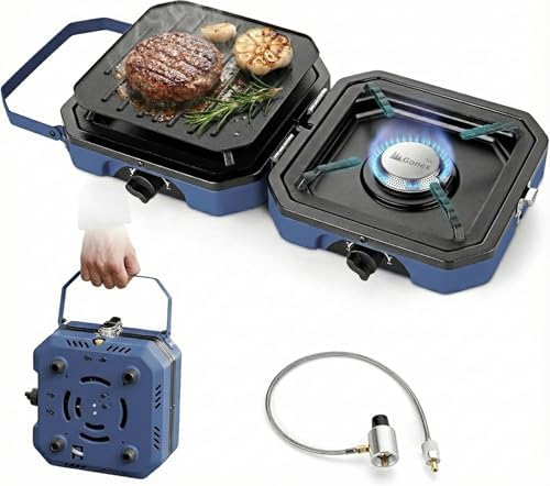 Gonex Camping Stove Propane, 2 Burner Portable Camp Stoves for Camping by Gonex