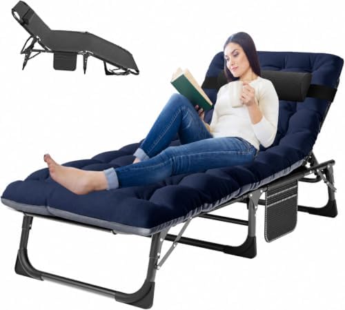 LILYPELLE Folding Camping Cot, Extra Wide Heavy Duty Sleeping Cots by LILYPELLE