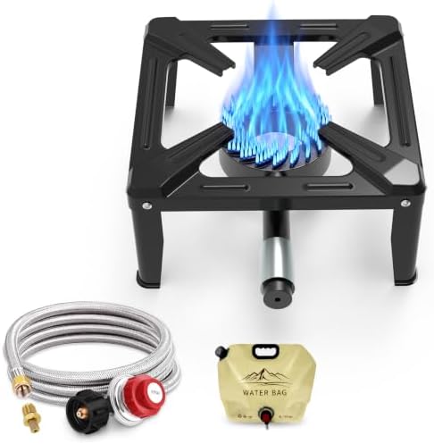 BESTFIRE Single Burner Propane Gas Stove 13000 BTU Portable Outdoor Cooker by GrillsOutdoorCooking