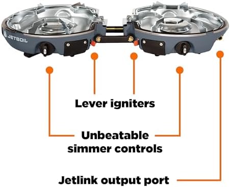 Jetboil Genesis Basecamp Backpacking and Camping Stove Cooking System with Camping Cookware - Image 4