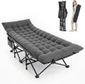 Camping Cot, Folding Camp Cot for Adults, Portable Outdoor Cot with Carry Bag & Mattress,Compact Bed for Travel,Guest,Home Office Nap by Canpsky