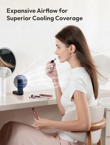 Aecooly Slim Portable Fan 2 Pack, Thin Handheld Fan, USB Rechargeable - Image 5