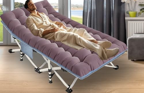 2-Pack Oversize Cot, Camping Cot with Mattress, 79x18x32 Inch - Image 2
