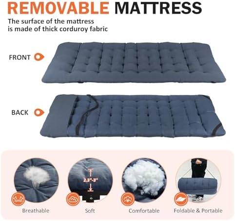 ATORPOK Camping Cot for Adults with Comfortable Cushion, Folding Bed - Image 5
