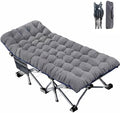 ABORON XXL Camping Cot for Adults, Oversized 78"×32" Folding Camping Bed, 900LBS Heavy Duty Outdoor Sleeping Cot with Mattress Pad, 1200D Oxford, Portable with Carry Bag by ABORON