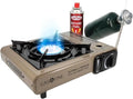 Gas One GS-3400P Propane or Butane Stove Dual Fuel Stove Portable Camping Stove - Patented - with Carrying Case Great for Emergency Preparedness Kit by GasOne