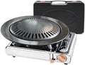 Detachable Grill Pan & Gas Stove Combo with Safety Auto-Eject | Portable Suitcase Design for Camping, Tailgating, Picnics, Indoor/Outdoor Cooking & Hot Pot by YINMANQ