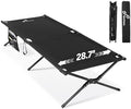 Sportneer Camping Cot: 78.3"x28.7"x14.6" Comfort Cot Bed for Camping Traveling Guest Bed, Sleeping Cots for Adults with Side Pockets & Storage Bag - Ease of Assembly, Support 330 Lbs by Sportneer