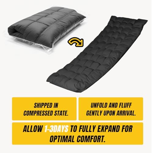 YELLOW JACKET Folding Camping Cot for Adults,600LBS Max Load,28" Wide Sleeping Cot with Removable Thick Mattress Portable Foldable Camping Bed with Carry Bag for Camp,Home,Office,Travel,Black - Image 7