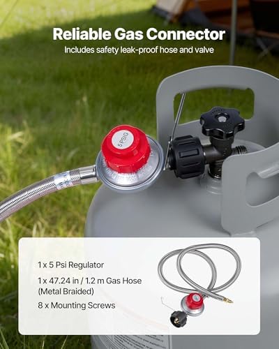 VEVOR 1 Burner Outdoor Propane Gas Stove, Propane LPG Gas Camping Stove, - Image 5