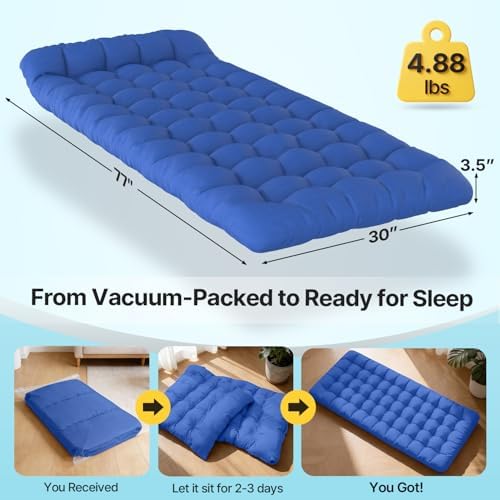 Slendor XXL Camping Cot with Mattress, Pillow & Carry Bag, 32" Extra Wide - Image 2