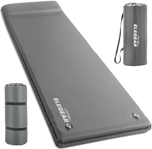 Elegear CumbreX™ Self Inflating Sleeping Pad with Pillow 3.15" Memory Foam by Elegear