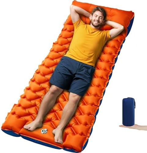 4-Inch Camping Sleeping Pad with Foot Pump by Oramoose