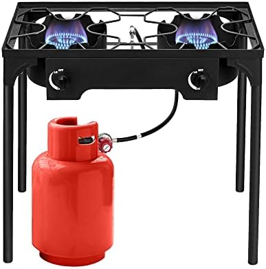 Outvita 2 Burner Propane Gas Stove for Outdoor Cooking, 150,000 BTU by Outvita
