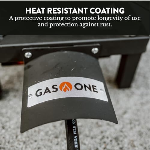 GasOne High Pressure Single Propane Burner - Outdoor Cooking with Heat Shield and Guard – Propane Burner Head for Camping, Tailgating, Seafood Boil, Home Brewing - Patented - Image 3