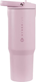 HydroJug Sport - Stainless Steel Tumbler with Straw, Vacuum Insulated, 32oz Leakproof Water Bottle, Ergonomic Design, Reusable, Dishwasher Safe, Rubber Base, Durable for Gym or Outdoors, Sweet Pea by Hydrojug