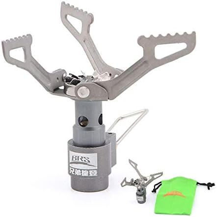 BRS Outdoor BRS-3000T Ultra-Light Titanium Alloy Miniature Portable Picnic Camping Gas Cooking Stove Portable Ultralight Burner 25gram by Qmint