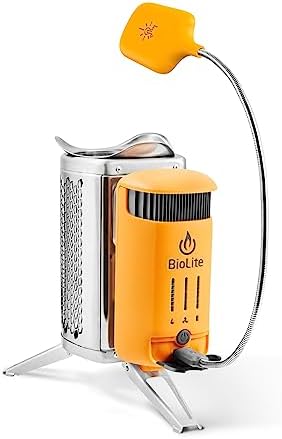 BioLite CampStove 2+ Wood Burning, Electricity Generating & USB Charging Camp Stove by BioLite