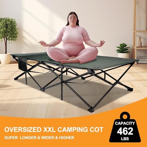 REDCAMP 39.4" W Extra Large Camping Cot for Adults 500lbs - Image 4