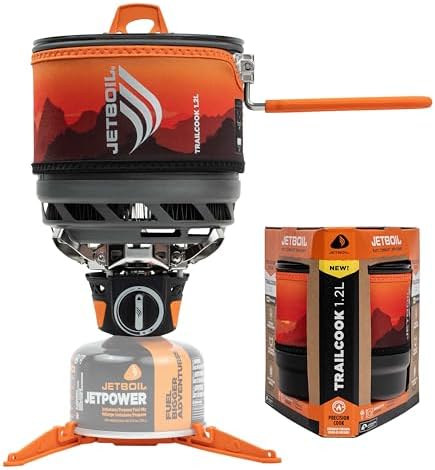 Jetboil TrailCook 1.2L Camping and Backpacking Stove Cooking System with Adjustable Heat Control, New for 2026 by Unknown