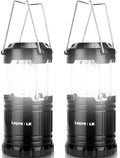 Lepro LED Camping Lanterns Battery Powered, Collapsible, IPX4 Water Resistant, Outdoor Portable Lights for Emergency, Hurricane, Storms and Outages by Lepro