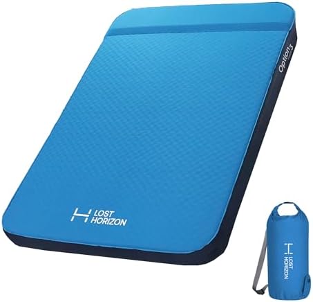 Lost Horizon Self-Inflating Foam Camping Mattress, Full, 3" Thick by LOSTHORIZON