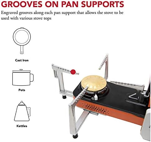 Gas One GS-8300 - Camp Stove Compact Butane Stove with Carrying Case - Foldable Portable Stove - Image 6