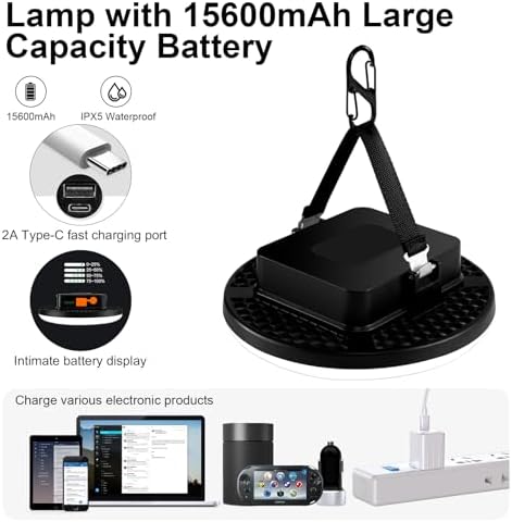 16500mAh Rechargeable Camping Light LED Camping Lantern - Image 4