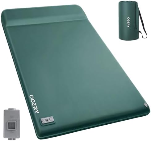 OGERY Self Inflating Sleeping Pad with Electric Pump, 3.15" Memory Foam by OGERY