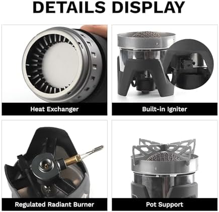 FireMaple Crater Radiant Stove System Camping Stove with Pressure Regulator - Image 6