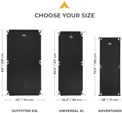Teton Outfitter Camping Cot, Heavy-Duty Oversized Folding Cot for Adults, Comfortable Elevated Sleeping Bed, Easy Setup - Image 2