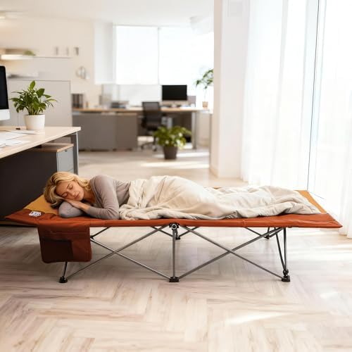 TIMBER RIDGE Extra Wide Heavy Duty Camping Cot for Adult, Easy Set Up Oversized Sleeping Cot with Carry Bag for Camping, Travel and Outdoors, Support up to 450lbs - Image 2