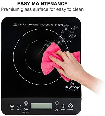 Duxtop Portable Induction Cooktop, Countertop Burner 1800W Black 9610LS - Image 4
