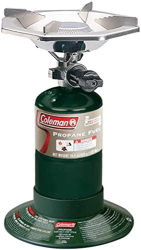 Coleman BottleTop Propane Stove with Adjustable Burner, Portable Camping/Backpacking Cooker with 7650 BTUs of Power for Camping, Tailgating, Grilling, & More by Unknown