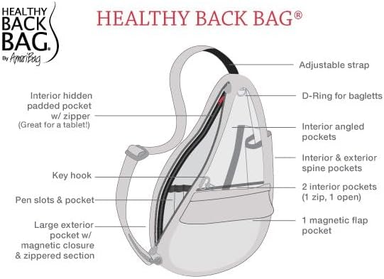 AmeriBag 17" Microfiber Crossbody Sling Healthy Back Bag - Image 10