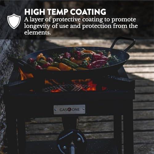 GasOne B-5350A Propane Burner Cooker, Heavy-Duty Outdoor Gas Stove with Steel-Braided Regulator Hose for Turkey Frying & Outdoor Cooking - Image 3